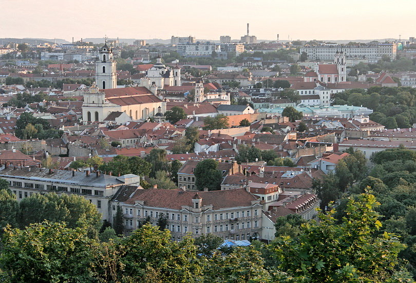 Una vista di Vilnius, la capitale lituana